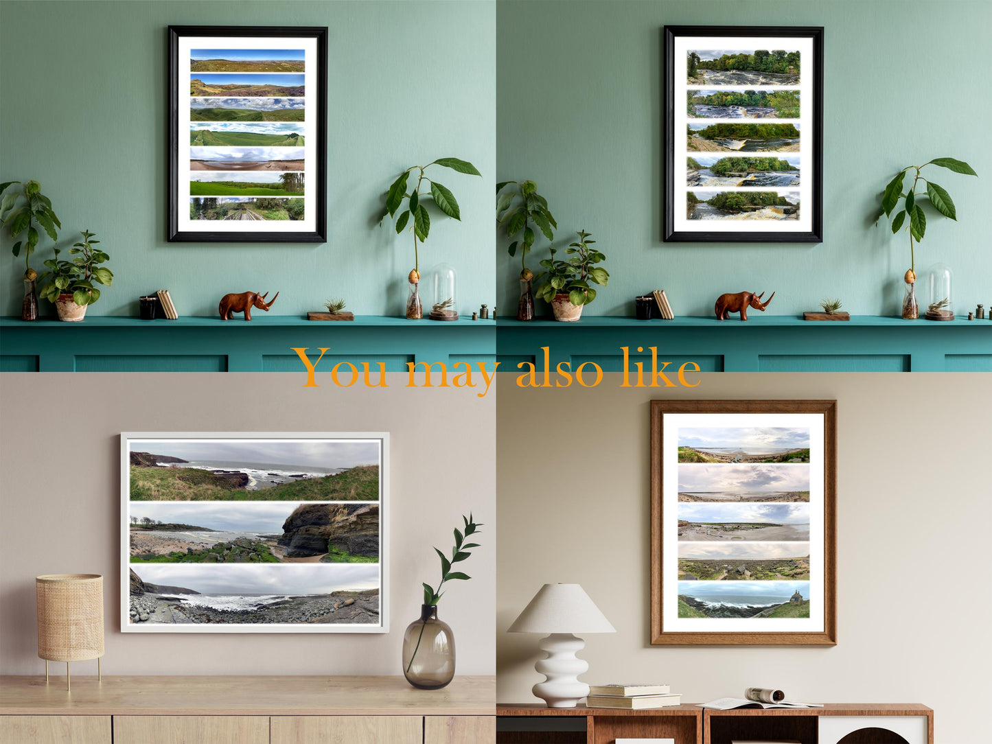 The Cheviots Purple Heather - Scenic Panoramic Photography - A3 Print