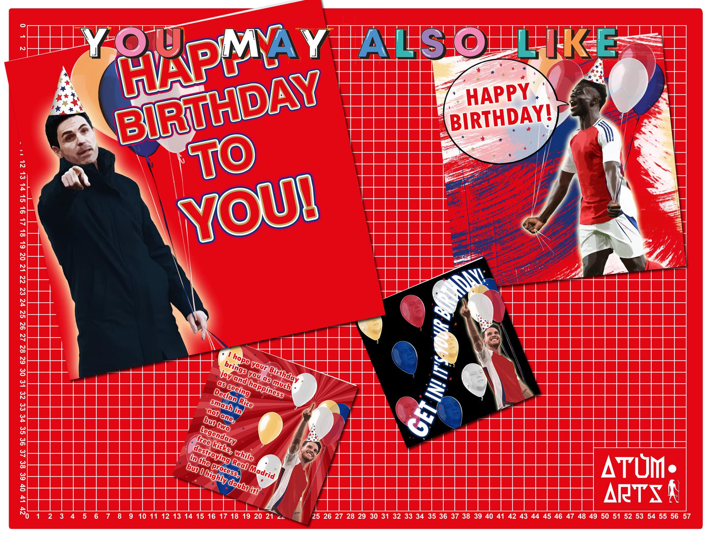 Declan Rice - Have a Rice Birthday Arsenal Birthday Card