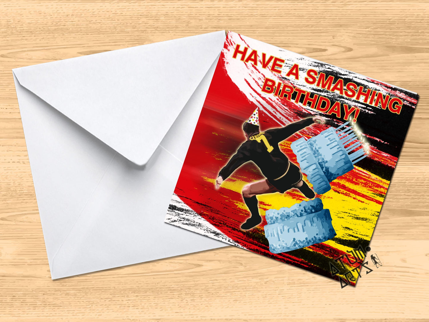 Eric Cantona Kung Fu Kick! - Man United - "Have A Smashing Birthday!" - Happy Birthday Card Multiple Card Designs