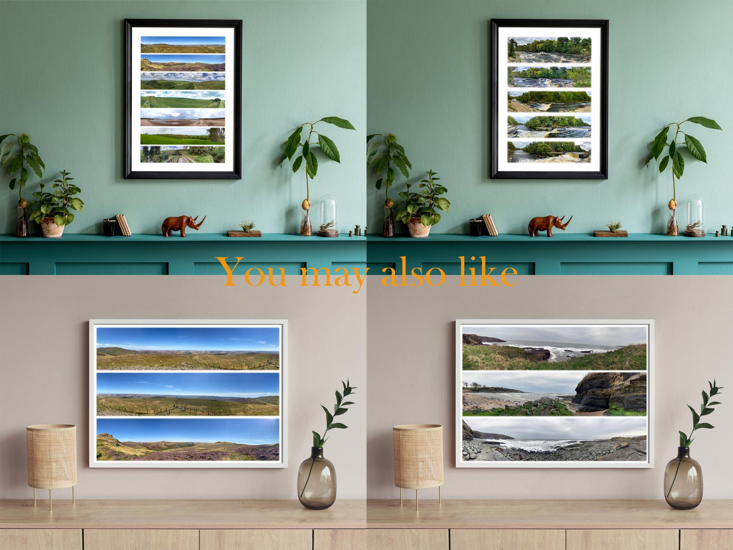 Alnmouth Coast - Scenic Panoramic Photography - A3 Print