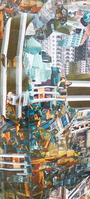 JoeKollArt - INNER CITY - A3 Giclée print on satin fine art paper with archival inks. Collage - Original Artwork