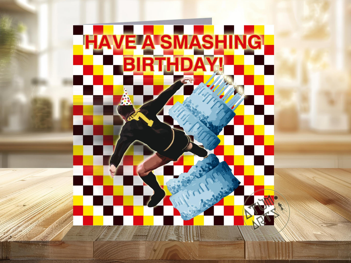 Eric Cantona Kung Fu Kick! - Man United - "Have A Smashing Birthday!" - Happy Birthday Card Multiple Card Designs