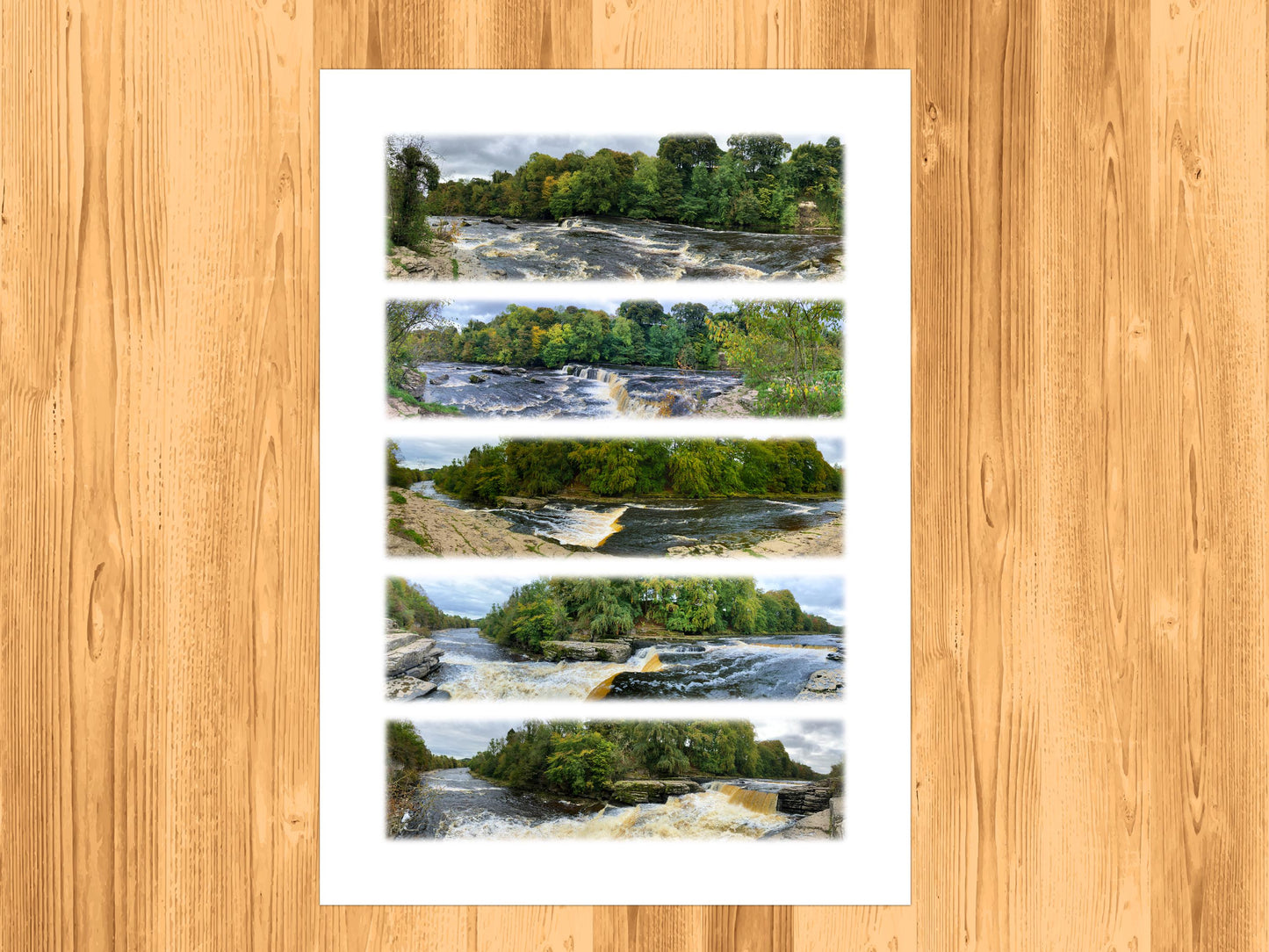 Aysgarth Falls - Scenic Panoramic Photography - A3 Print