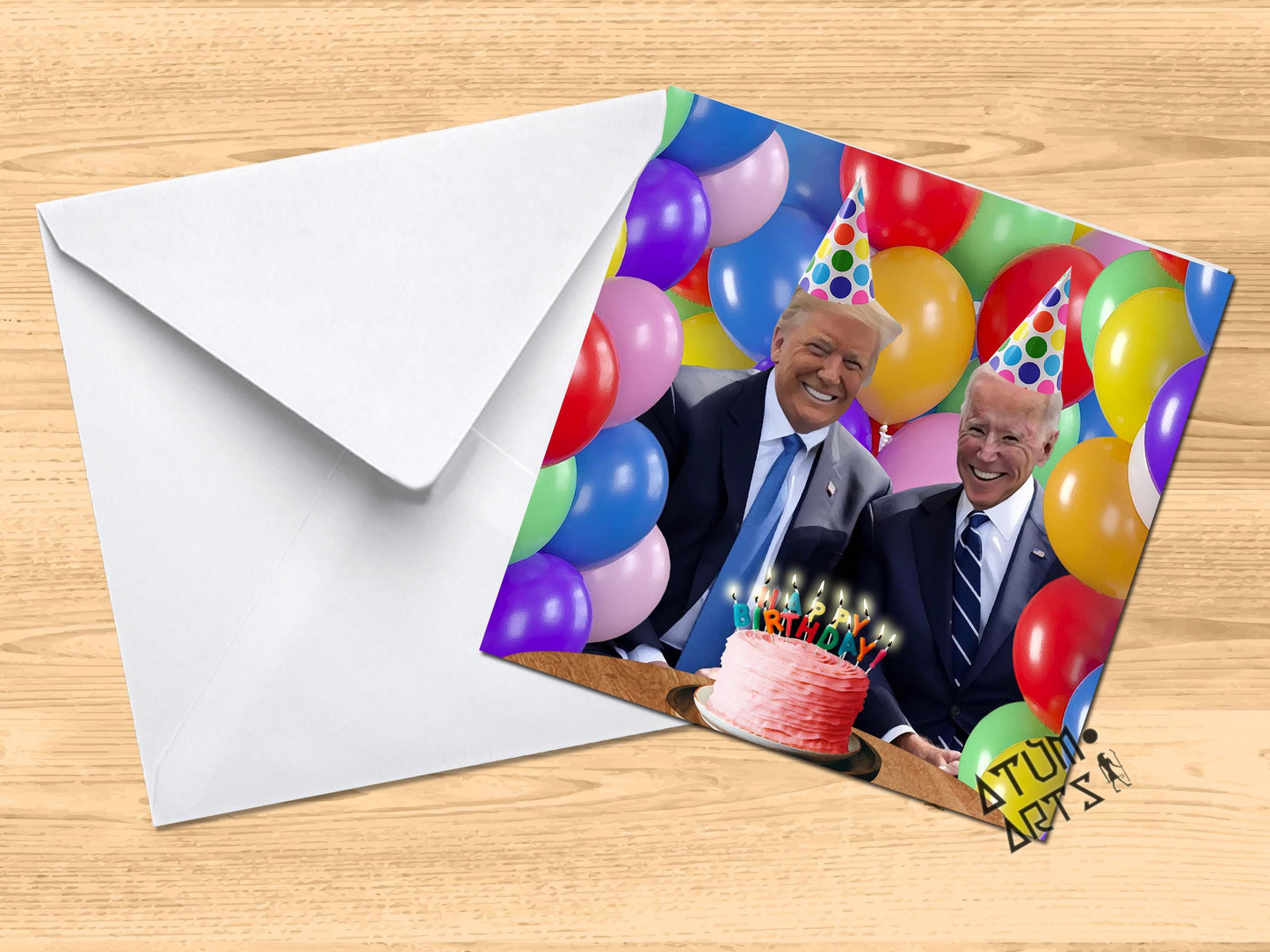 Joe Biden Donald Trump Happy Birthday Card