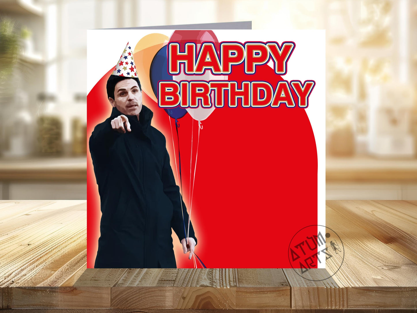 Mikel Arteta 'Happy Birthday To You!' Arsenal Birthday Card