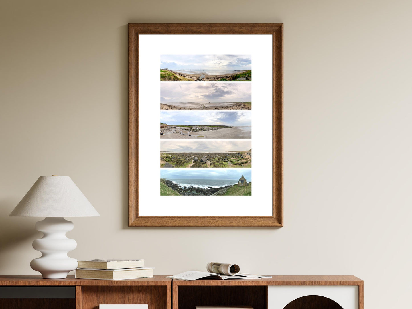 Alnmouth Coast - Scenic Panoramic Photography - A3 Print