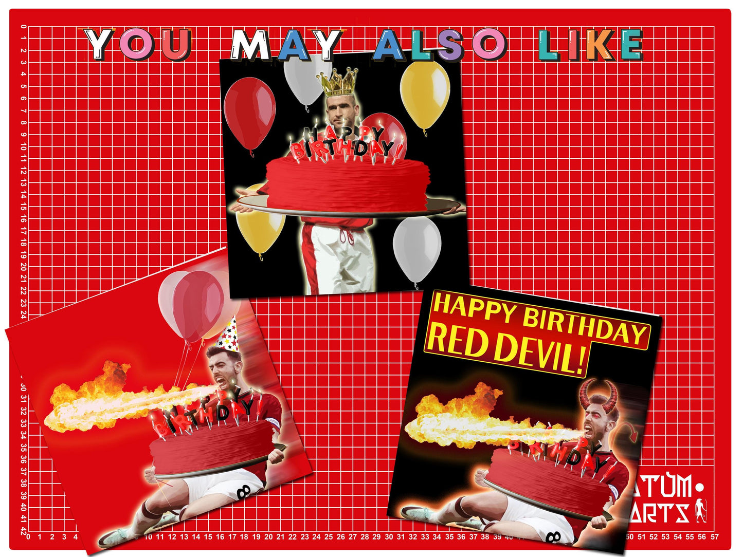 Eric Cantona Kung Fu Kick! - Man United - "Have A Smashing Birthday!" - Happy Birthday Card Multiple Card Designs