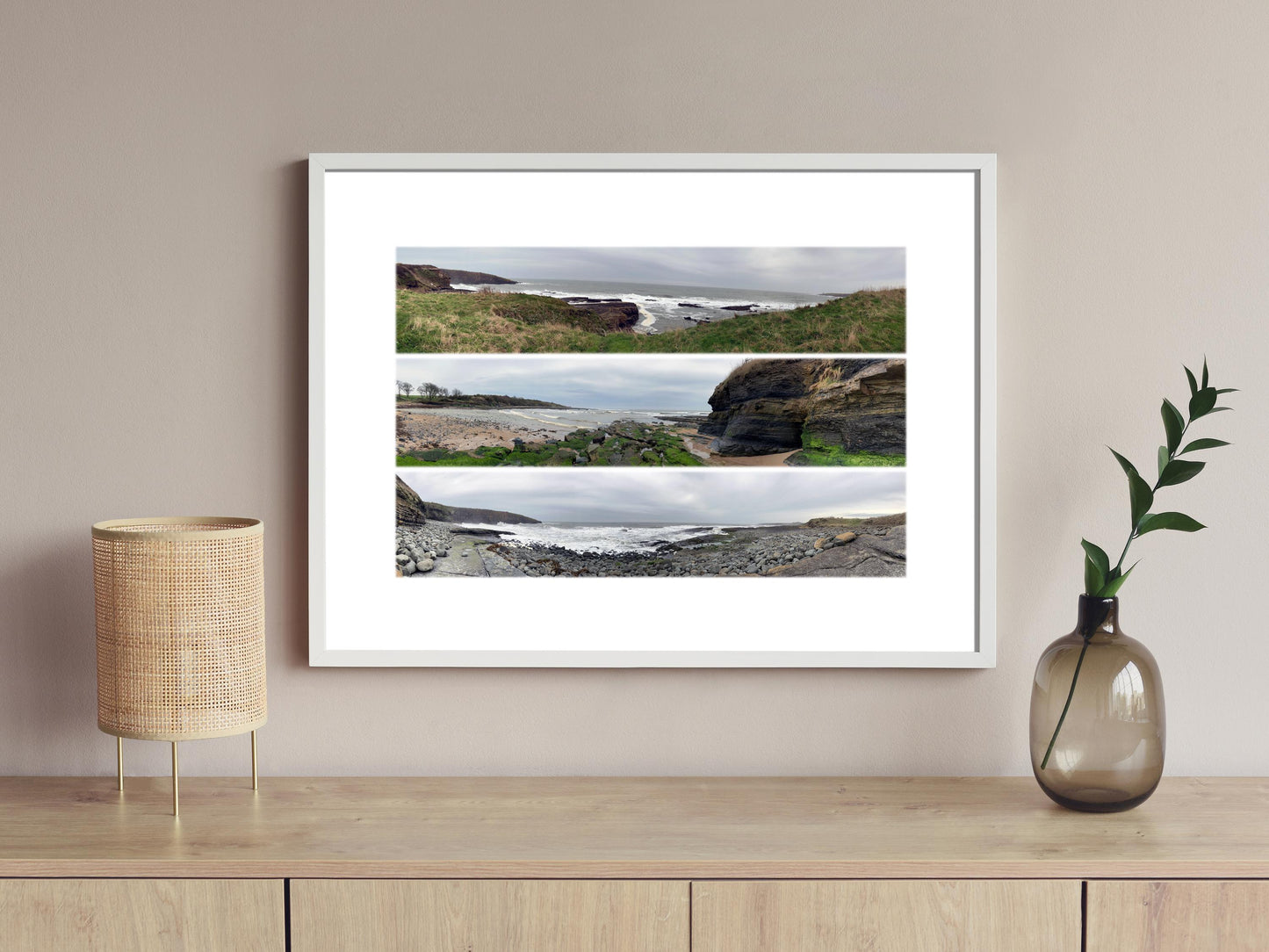 Northumberland Rugged Coast - Scenic Panoramic Photography - A3 Print
