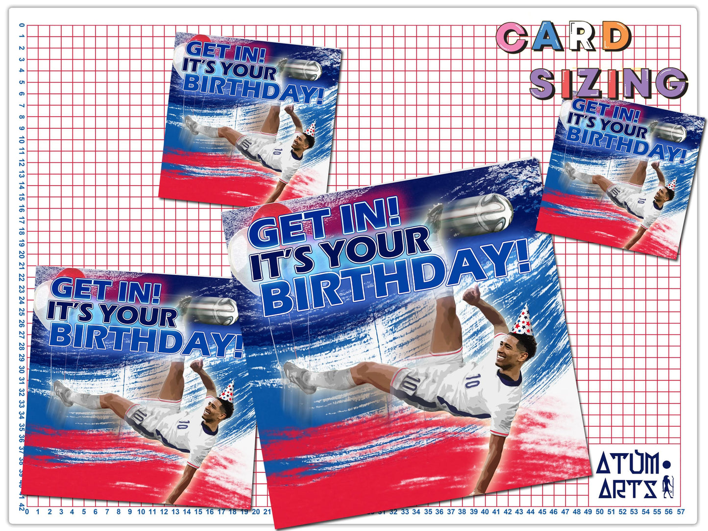 Jude Bellingham - "Get In! It's Your Birthday!" - England Happy Birthday Card