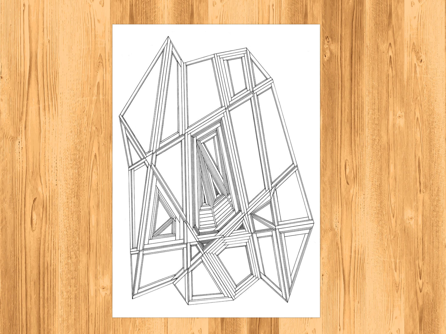Euclidean Abstraction - Illustration Art - A3 Print