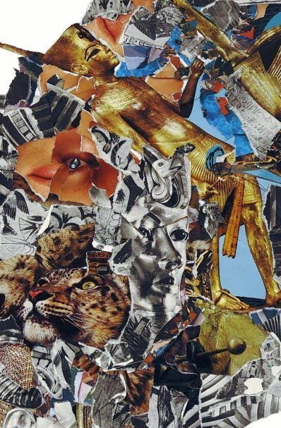 JoeKollArt - BURDEN - A3 Giclée print on satin fine art paper with archival inks. Collage - Original Artwork