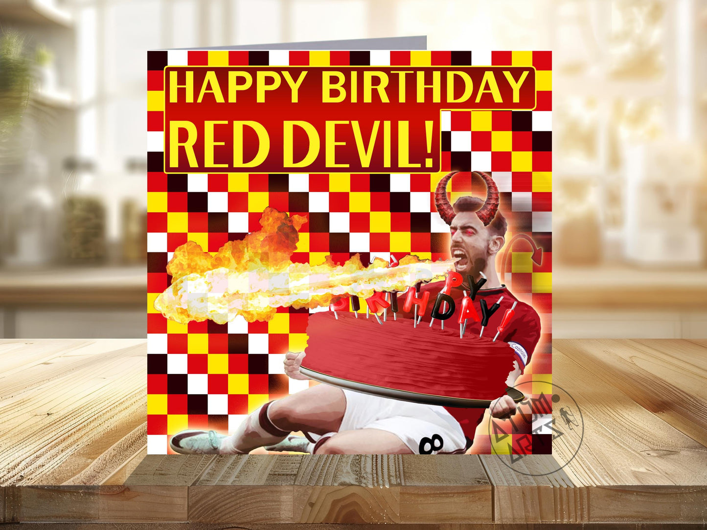 Bruno Fernandes Red Devil - "Happy Birthday Red Devil!" - Man United Happy Birthday Card - Multiple Card Designs