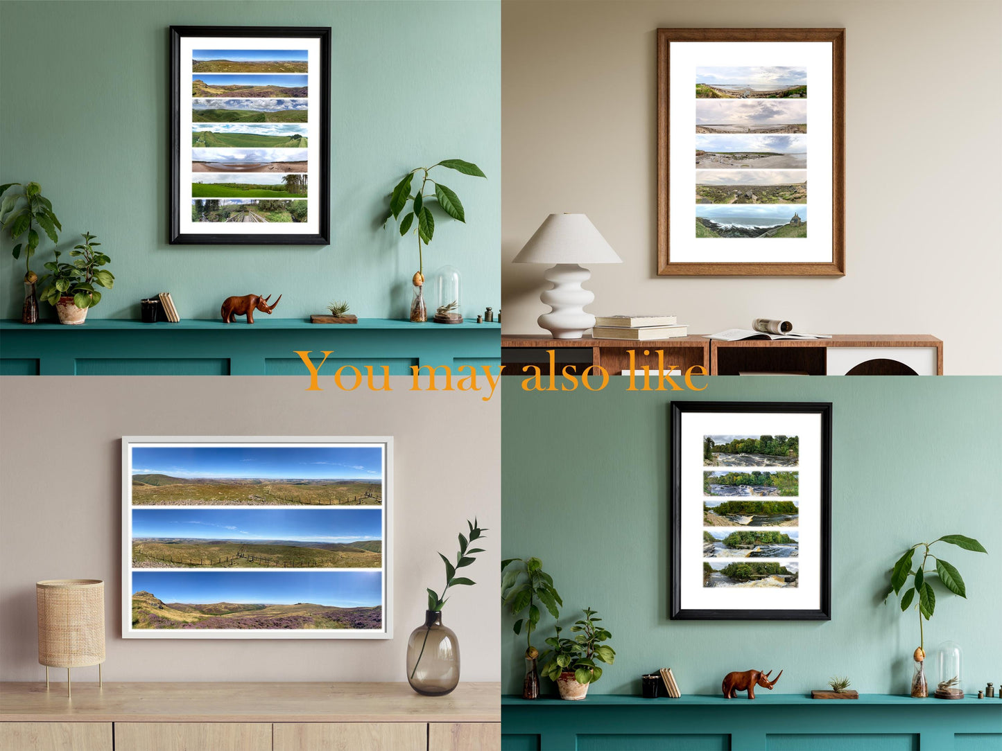 Northumberland Rugged Coast - Scenic Panoramic Photography - A3 Print