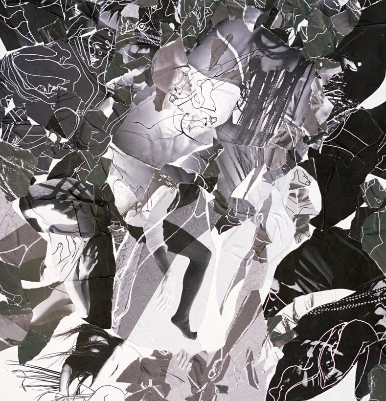 JoeKollArt - RAISE – A3 Giclée print on satin fine art paper with archival inks. Collage - Original Artwork