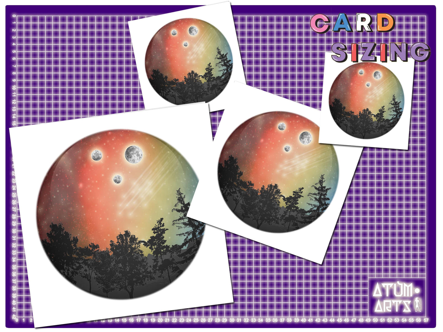 Ring Nebula Exo Planet Stargazing Spherical Greetings Card