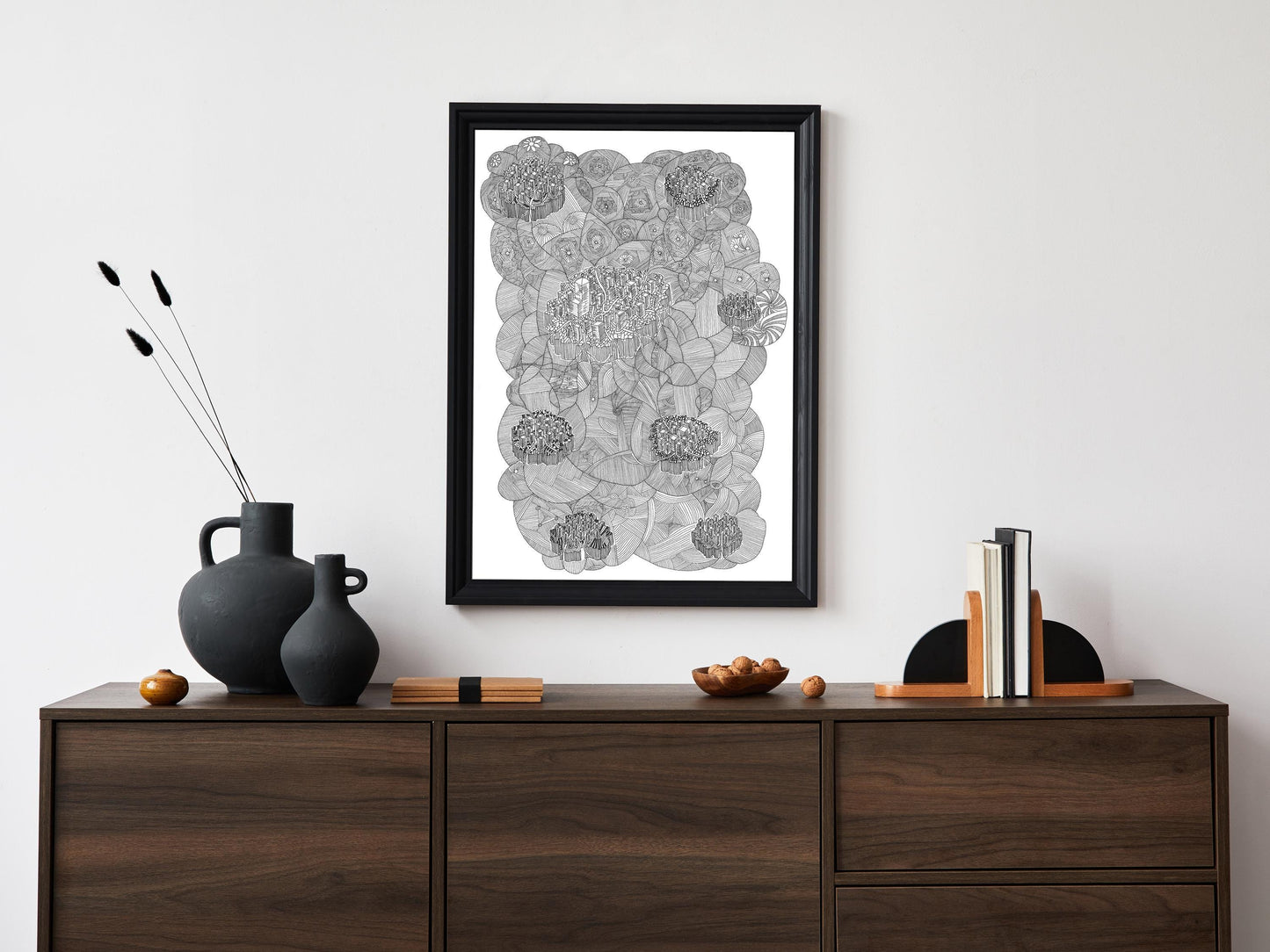 Megacities - Fine Art Print - Wall Art - Gallery Art - Contemporary Art - Modern Art - Abstract Detailed Drawing - Illustration Art