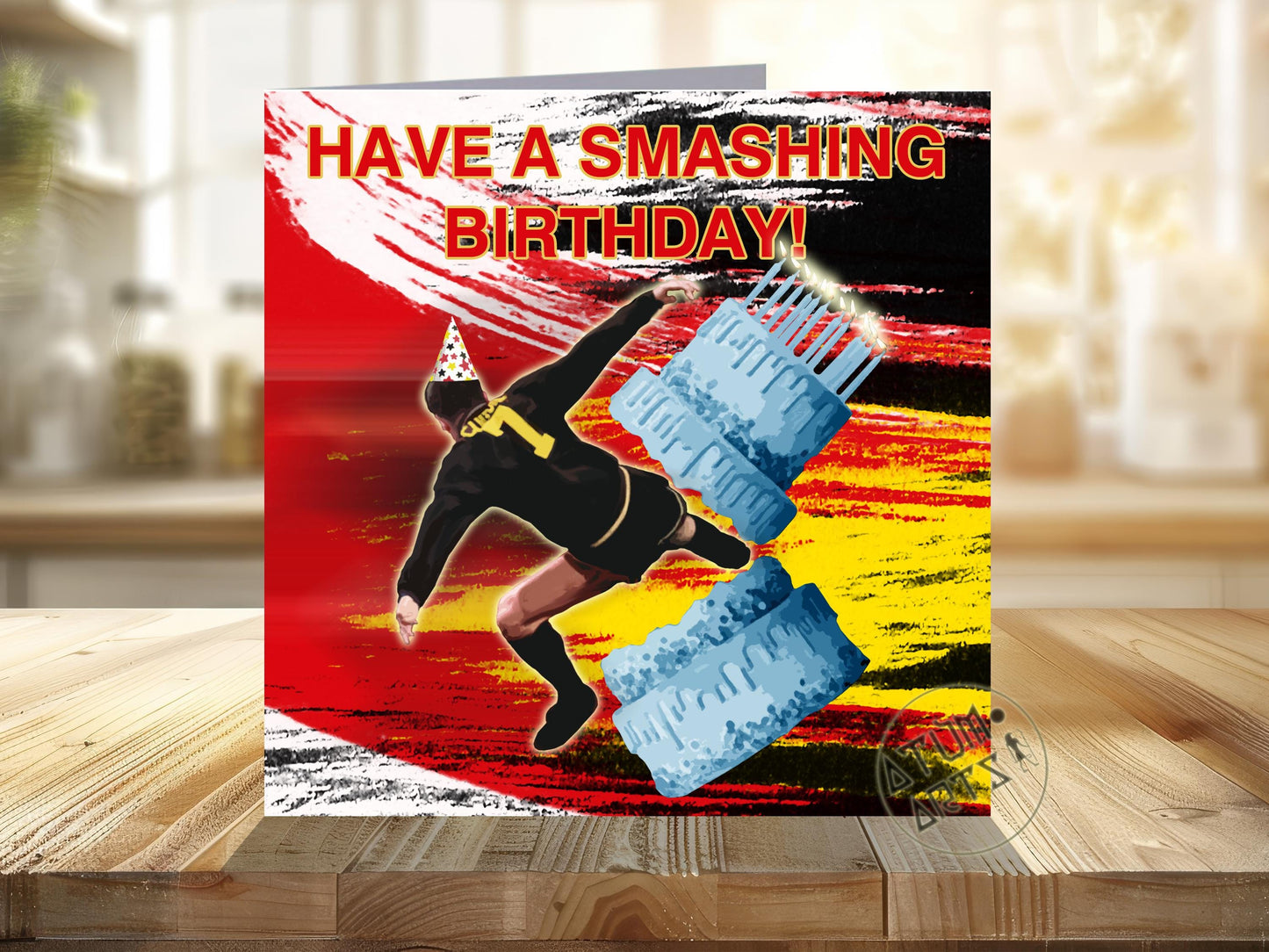 Eric Cantona Kung Fu Kick! - Man United - "Have A Smashing Birthday!" - Happy Birthday Card Multiple Card Designs