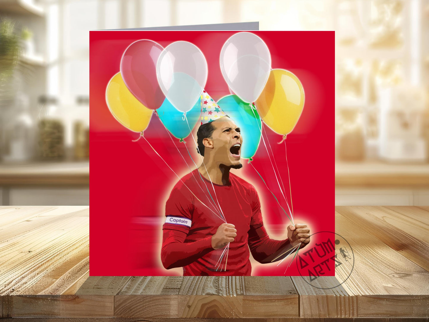 Virgil van Dijk - "Get In! It's Your Birthday!" - "Happy Birthday"- Liverpool Birthday Card Multiple Card Designs