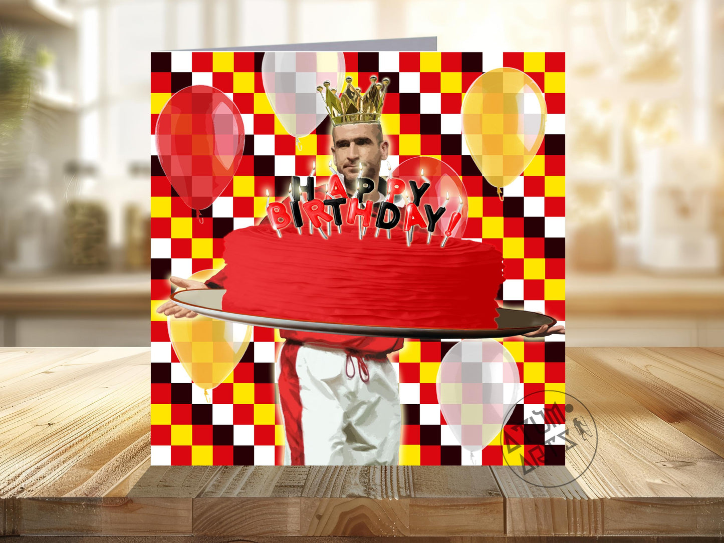King Cantona! - Eric Cantona Man Utd Happy Birthday Card Multiple Card Designs