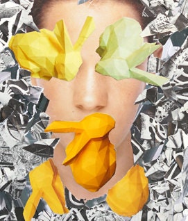 JoeKollArt - MORNING LIGHT - A3 Giclée print on satin fine art paper with archival inks. Collage - Original Artwork