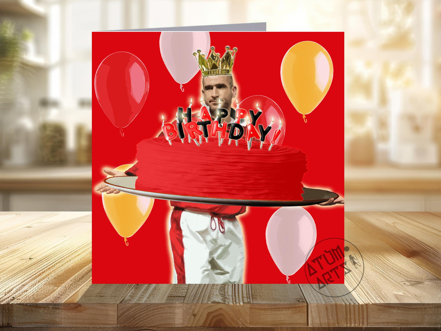 King Cantona! - Eric Cantona Man Utd Happy Birthday Card Multiple Card Designs