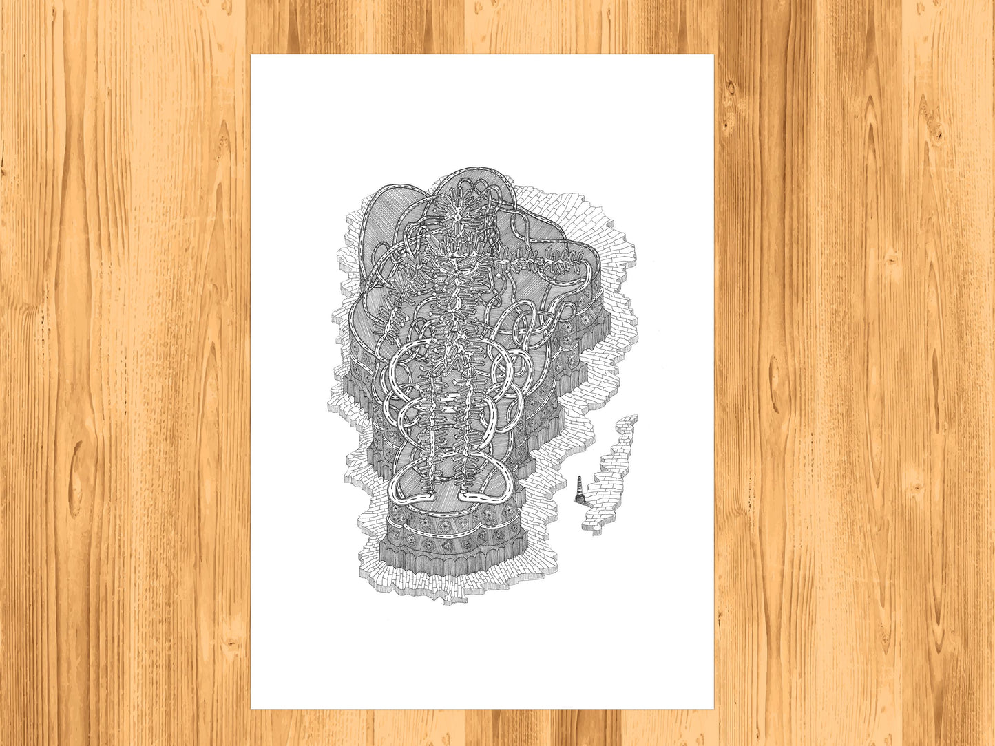 Living Cities - Fine Art Print - Wall Art - Gallery Art - Contemporary Art - Modern Art - Abstract Detailed Drawing - Illustration Art