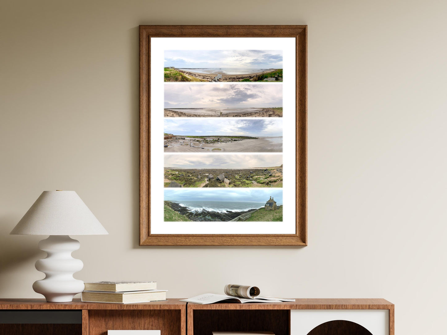 Alnmouth Coast - Scenic Panoramic Photography - A3 Print