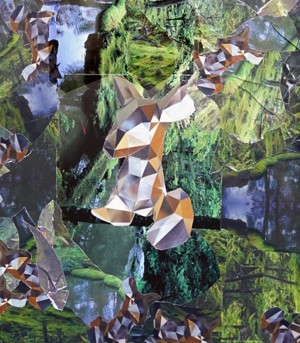 JoeKollArt - RESONATE – A3 Giclée print on satin fine art paper with archival inks. Collage - Original Artwork