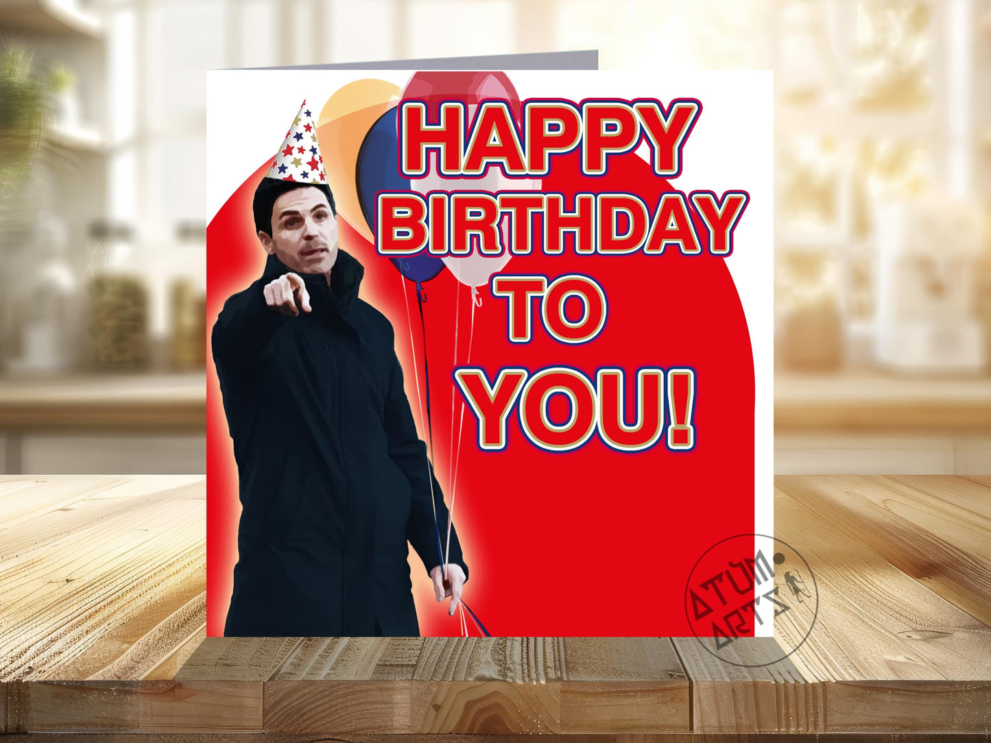 Mikel Arteta 'Happy Birthday To You!' Arsenal Birthday Card