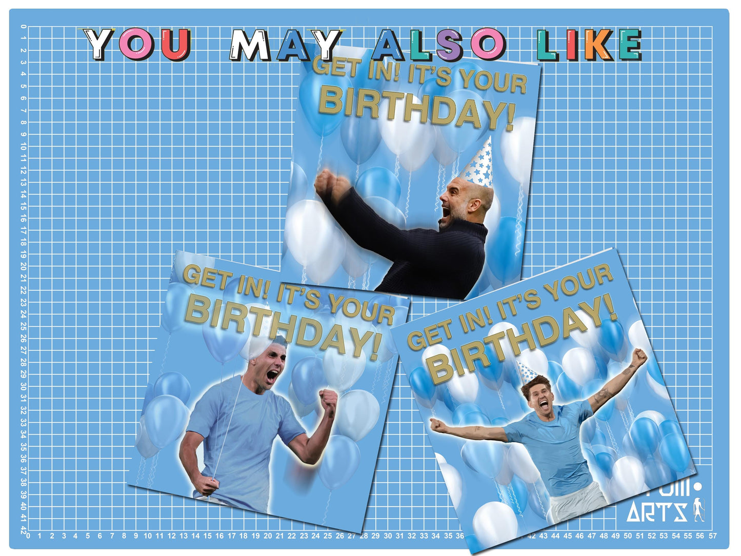 Erling Haaland Manchester City Happy Birthday Card - "Get In! It's Your Birthday!"