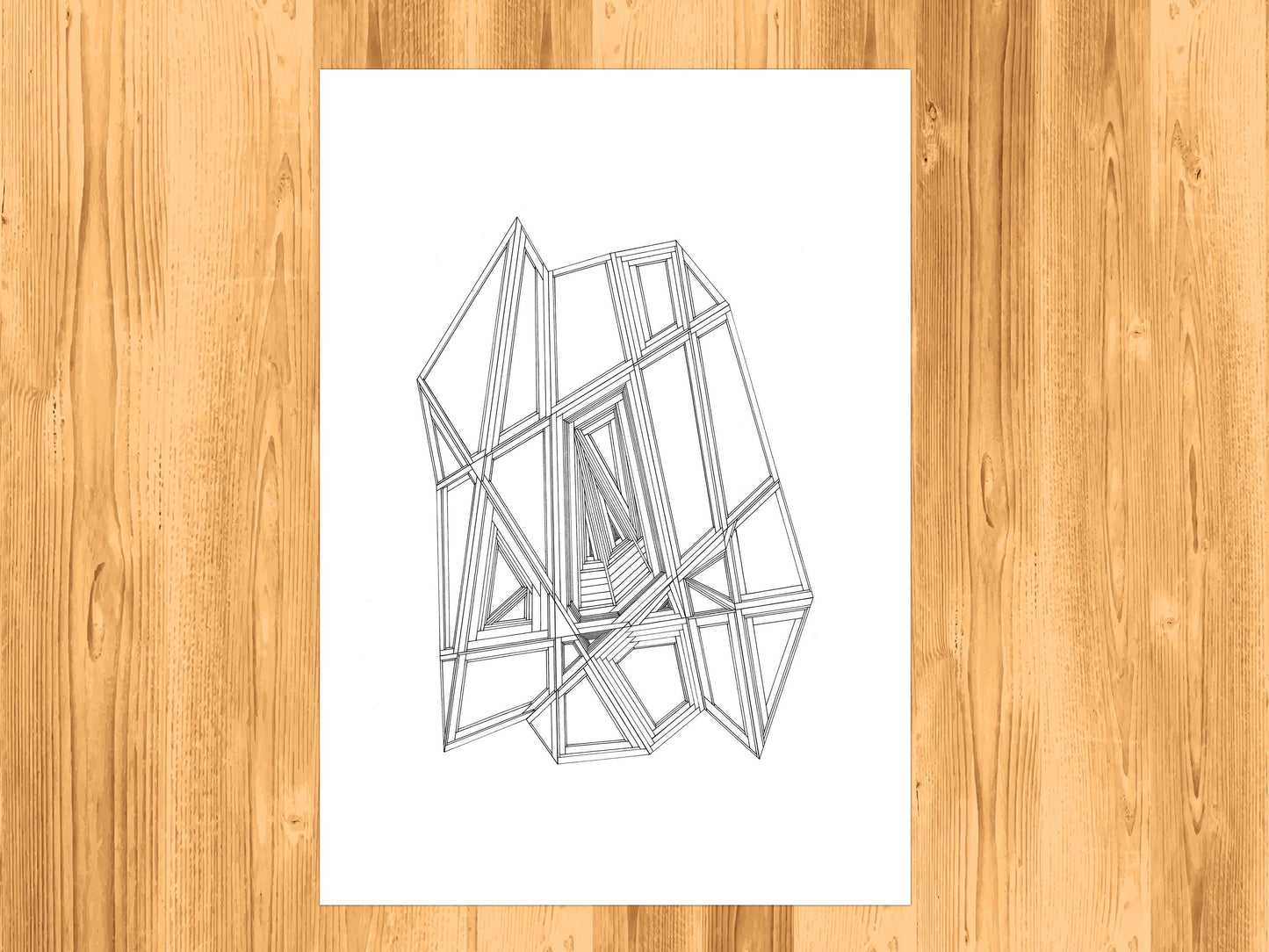 Euclidean Abstraction - Illustration Art - A3 Print
