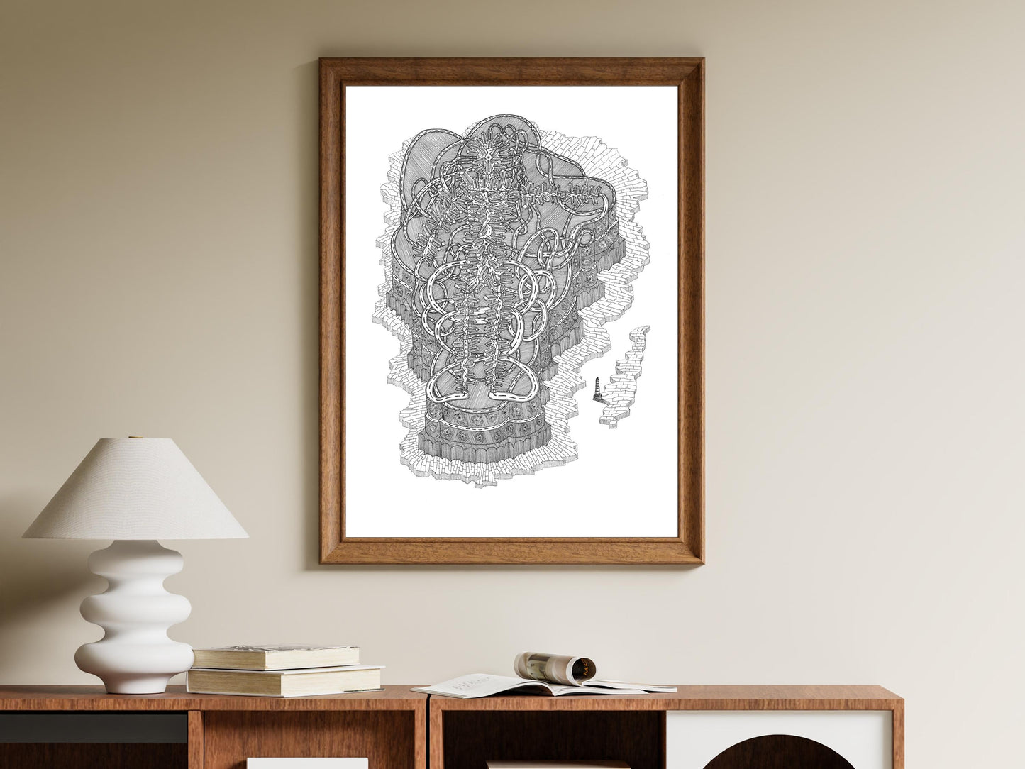 Living Cities - Fine Art Print - Wall Art - Gallery Art - Contemporary Art - Modern Art - Abstract Detailed Drawing - Illustration Art
