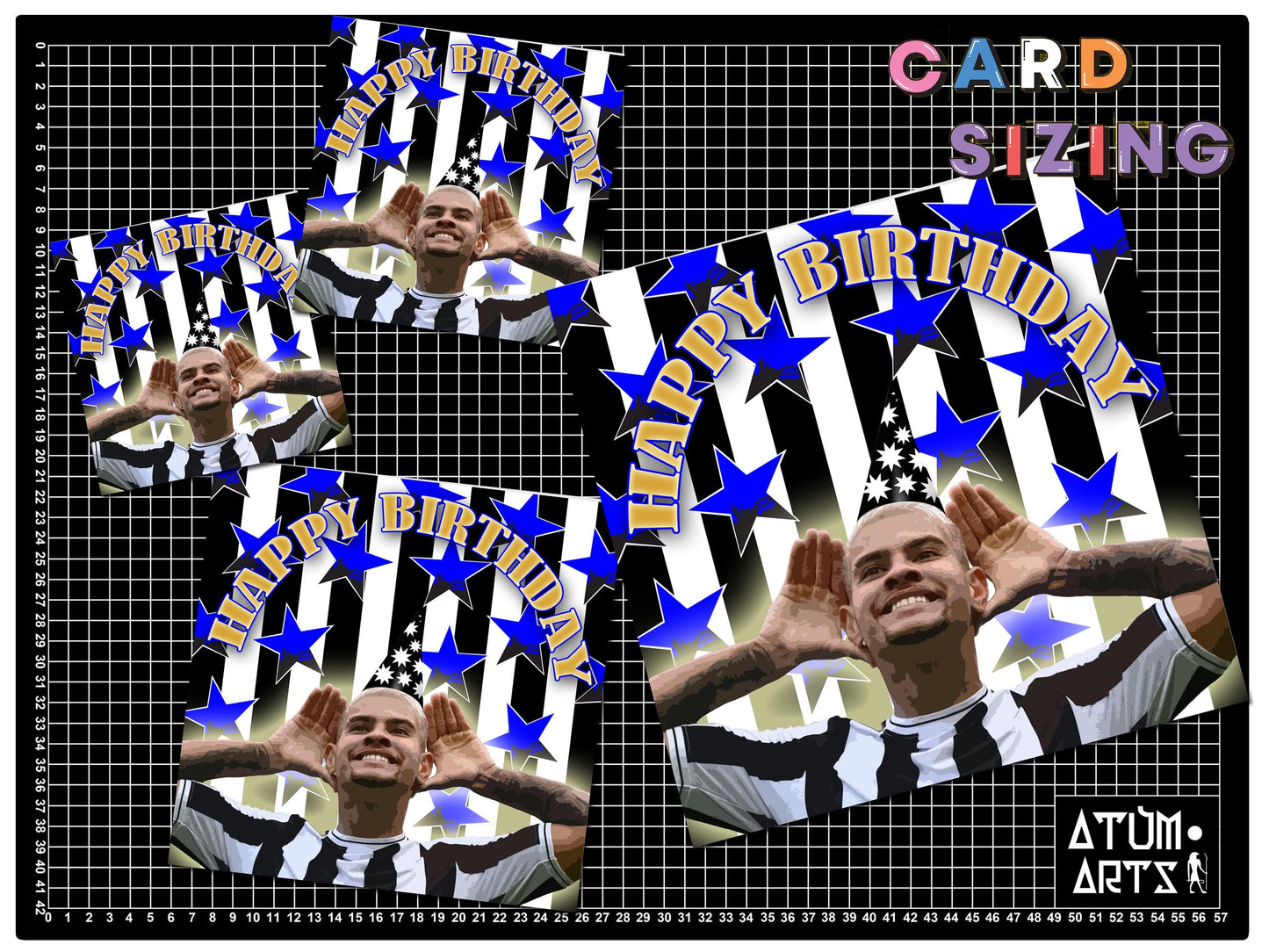Bruno Guimaraes - Newcastle United Happy Birthday Card