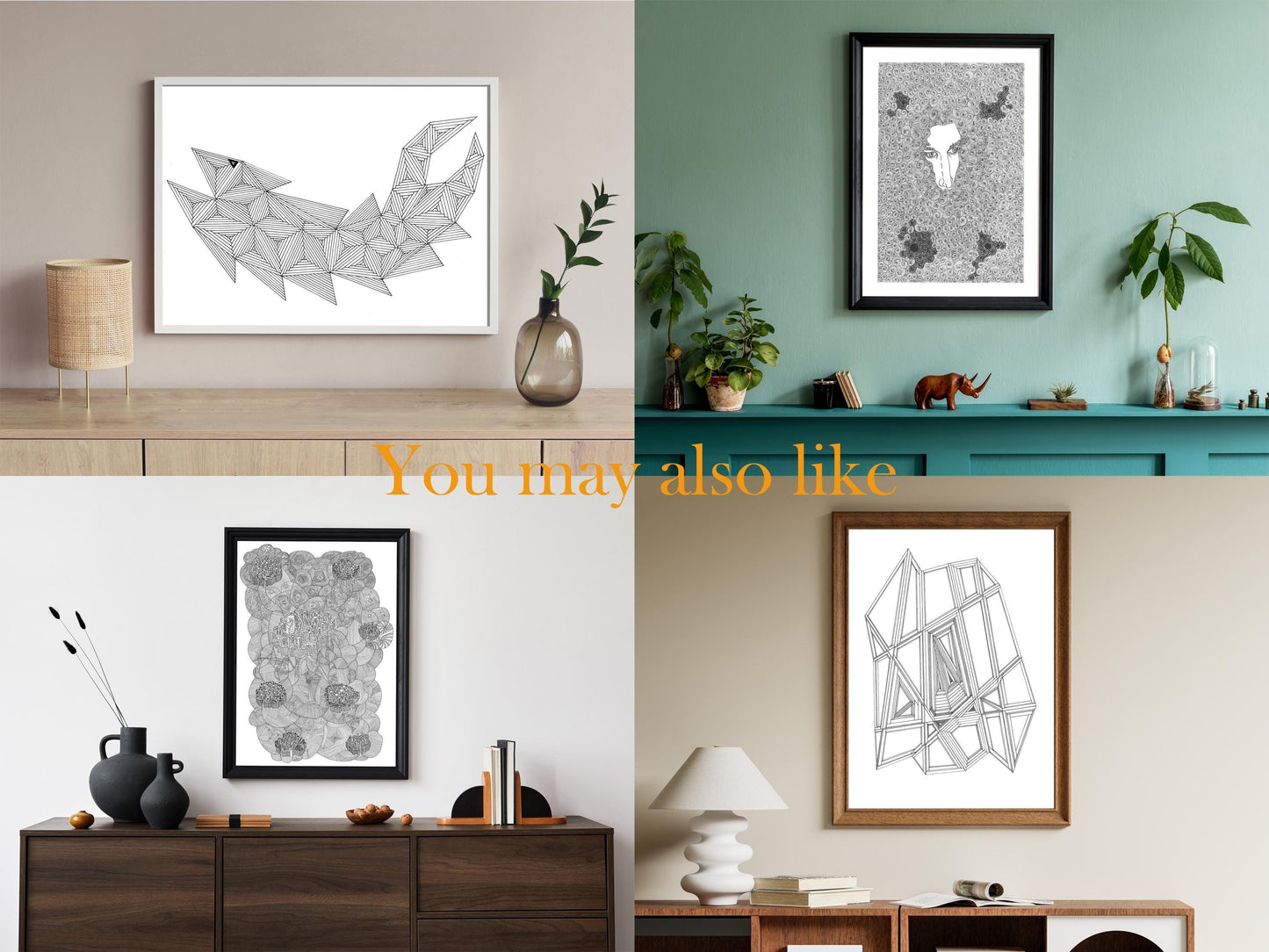 Living Cities - Fine Art Print - Wall Art - Gallery Art - Contemporary Art - Modern Art - Abstract Detailed Drawing - Illustration Art