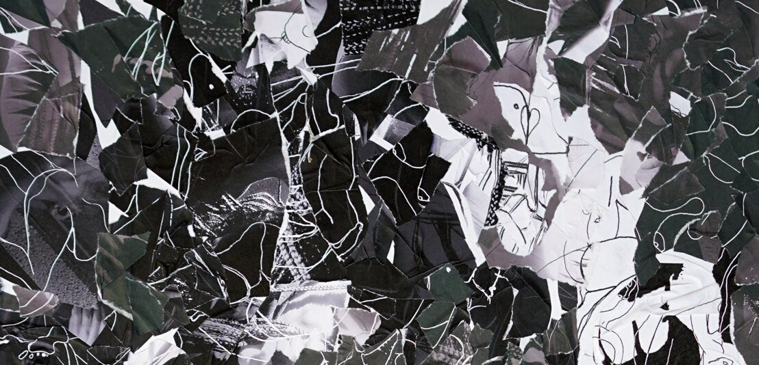 JoeKollArt - RAISE – A3 Giclée print on satin fine art paper with archival inks. Collage - Original Artwork