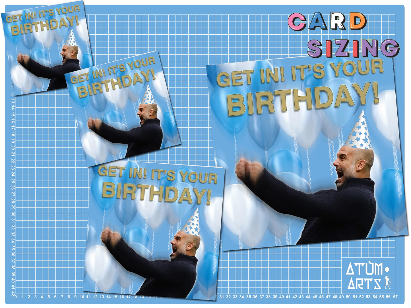 Pep Guardiola - "Get In! It's Your Birthday!" Man City Birthday Card