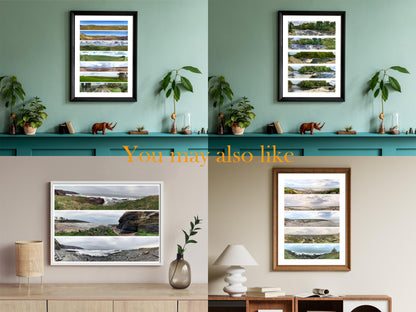 The Cheviots Purple Heather - Scenic Panoramic Photography - A3 Print