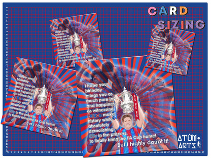 Oliver Glasner Crystal Palace FA Cup Winner Birthday Card - I hope your birthday brings you as much pure joy and happiness as witnessing...