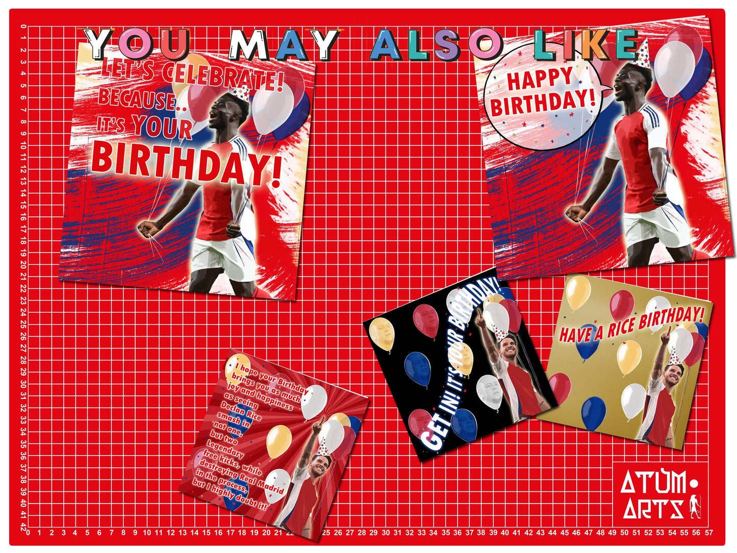 Mikel Arteta 'Happy Birthday To You!' Arsenal Birthday Card