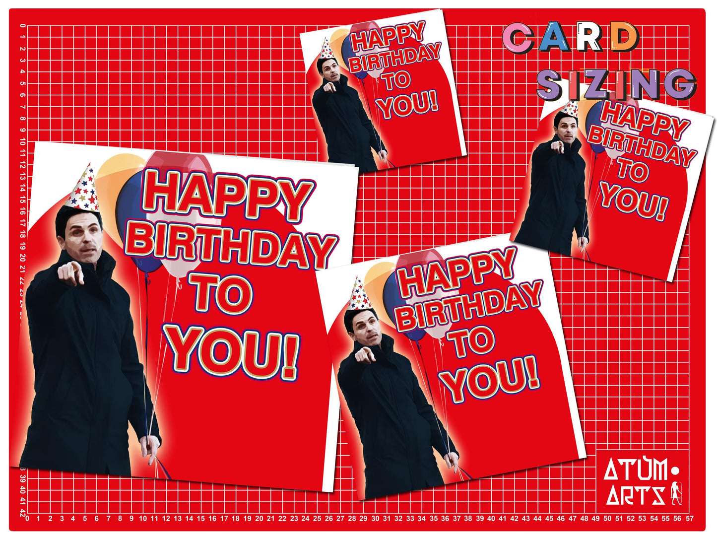 Mikel Arteta 'Happy Birthday To You!' Arsenal Birthday Card