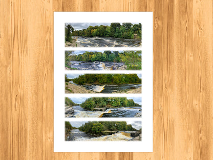 Aysgarth Falls - Scenic Panoramic Photography - A3 Print