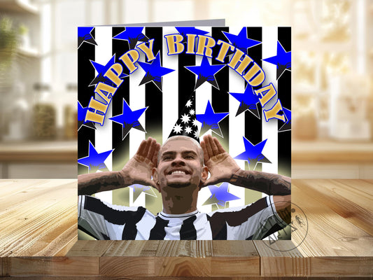 Bruno Guimaraes - Newcastle United Happy Birthday Card