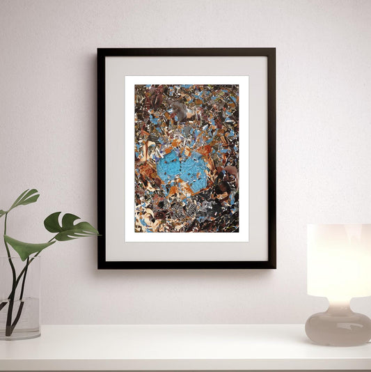 JoeKollArt - Pool Side  - A3 Giclée print on satin fine art paper with archival inks. Collage - Original Artwork