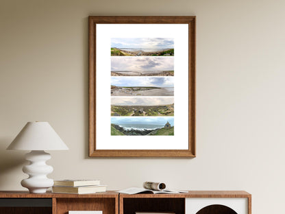 Alnmouth Coast - Scenic Panoramic Photography - A3 Print