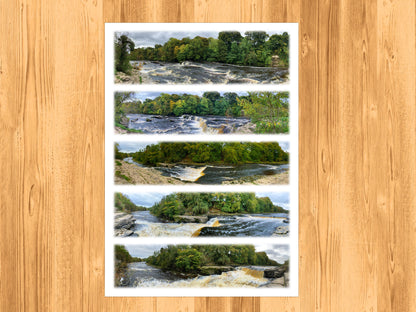 Aysgarth Falls - Scenic Panoramic Photography - A3 Print