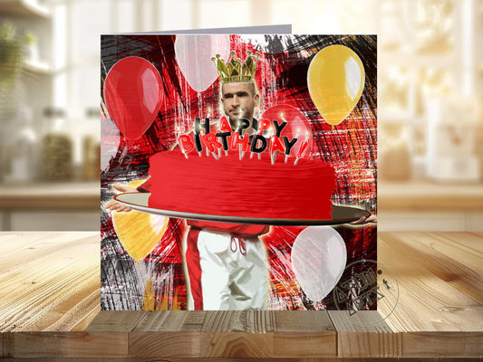 King Cantona! - Eric Cantona Man Utd Happy Birthday Card Multiple Card Designs