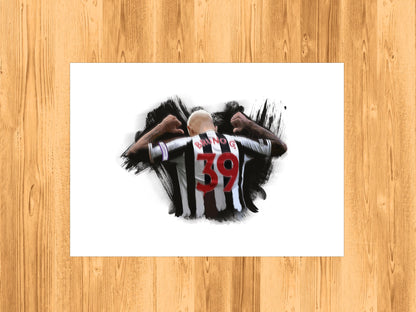 Bruno Guimaraes Newcastle United Illustration
