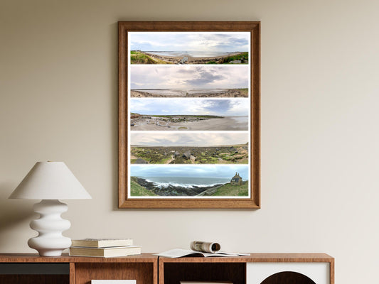 Alnmouth Coast - Scenic Panoramic Photography - A3 Print