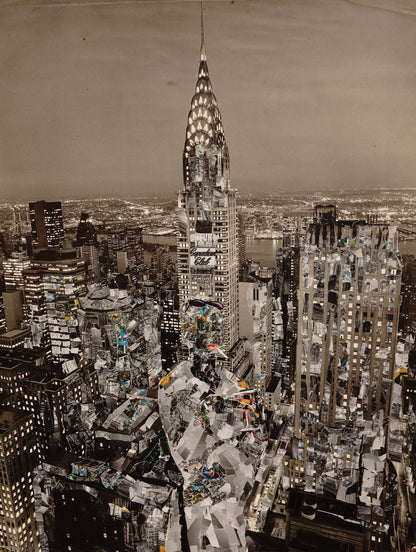 JoeKollArt - GLOW - A3 Giclée print on satin fine art paper with archival inks. Collage - Original Artwork