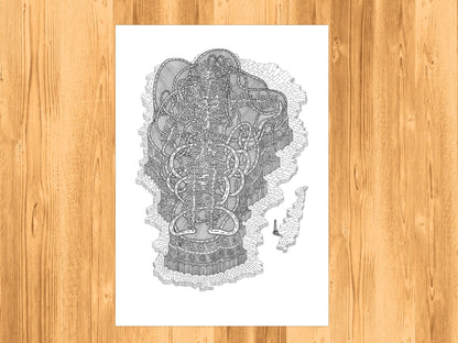Living Cities - Fine Art Print - Wall Art - Gallery Art - Contemporary Art - Modern Art - Abstract Detailed Drawing - Illustration Art